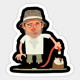 Carl Spackler Caddyshack Art Sticker